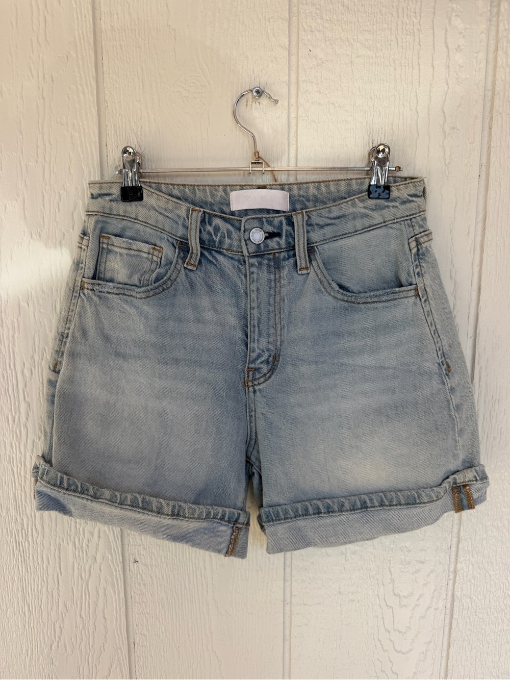 Vervet Light Wash Denim Shorts - Women